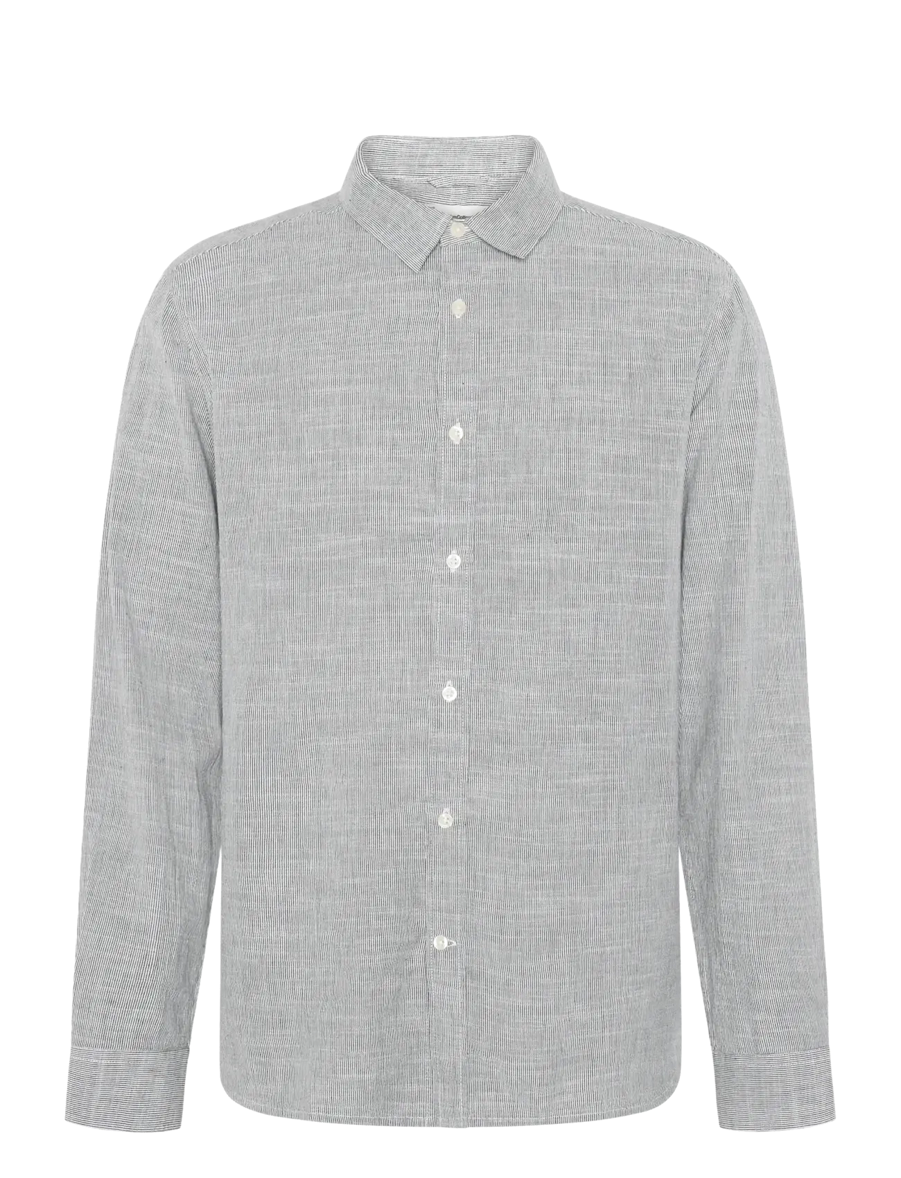 KNOWLEDGE Baumwolle APPAREL Dune Regular Stripe Shirt Blau - XL - Herren