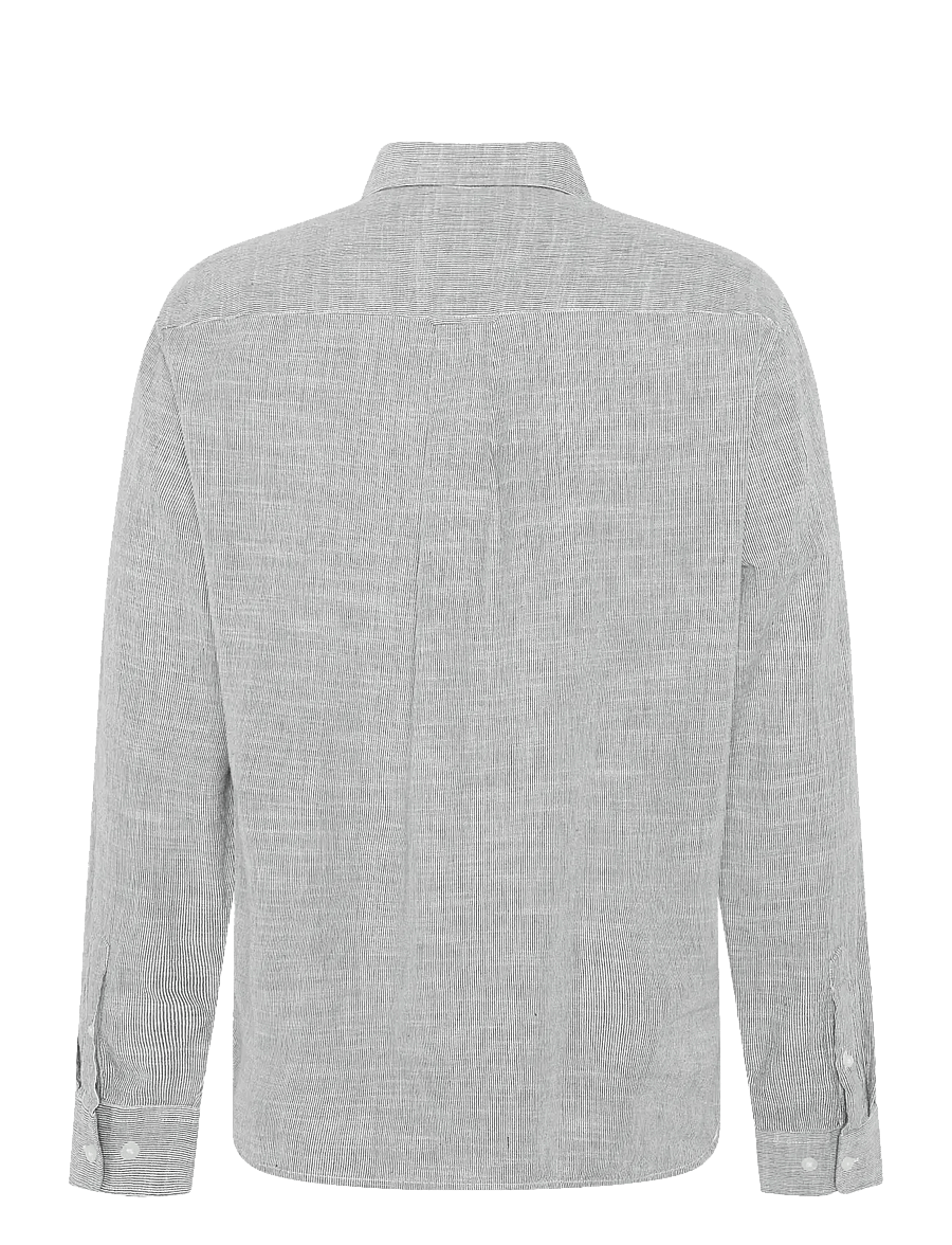 Knowledge Cotton Apparel - Dune regular stripe shirt - gestreifte hemden - blue stripe - 2