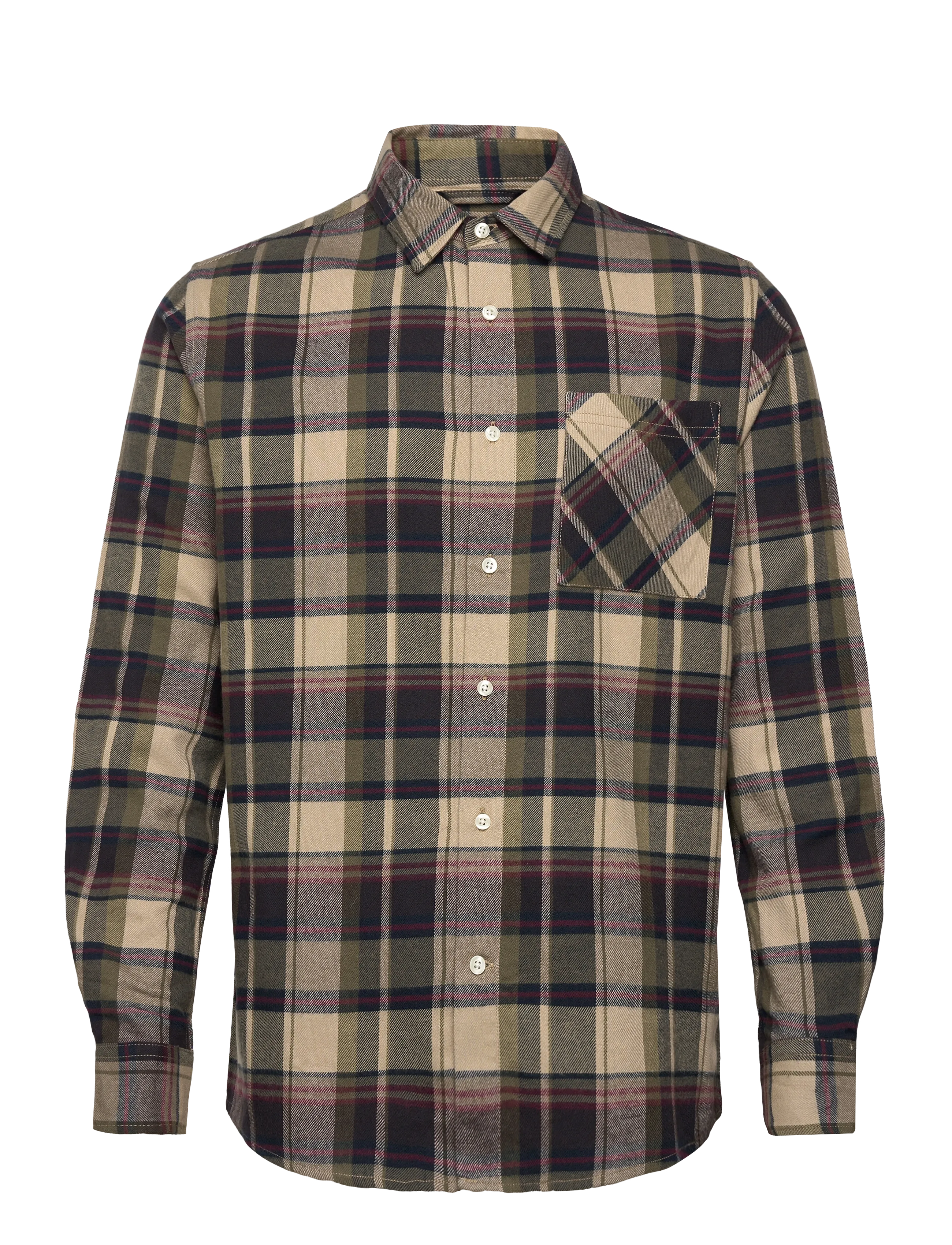 Knowledge Cotton Apparel Organic Checked Flannel Shir, XXL, Shirts, Mehrfarbig/gemustert - Checkered Shirt, Männerswear
