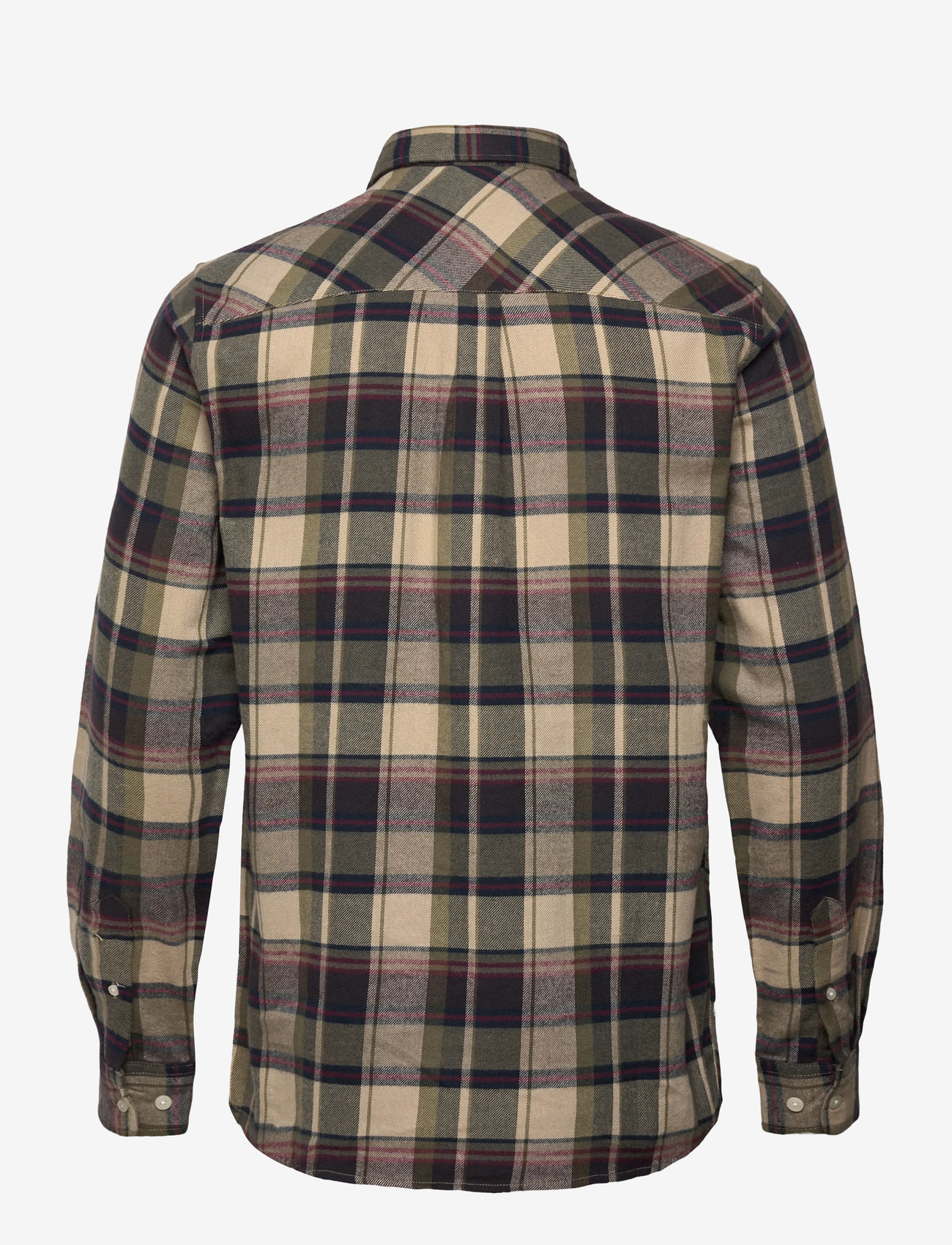 Knowledge Cotton Apparel - Organic Cotton Checked Flannel Shir - flanell-hemden - green check - 1
