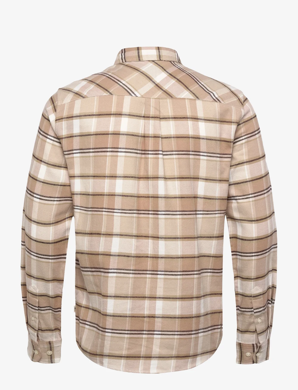 Knowledge Cotton Apparel - Organic Cotton Checked Flannel Shir - flannel-skjorter - white check - 1