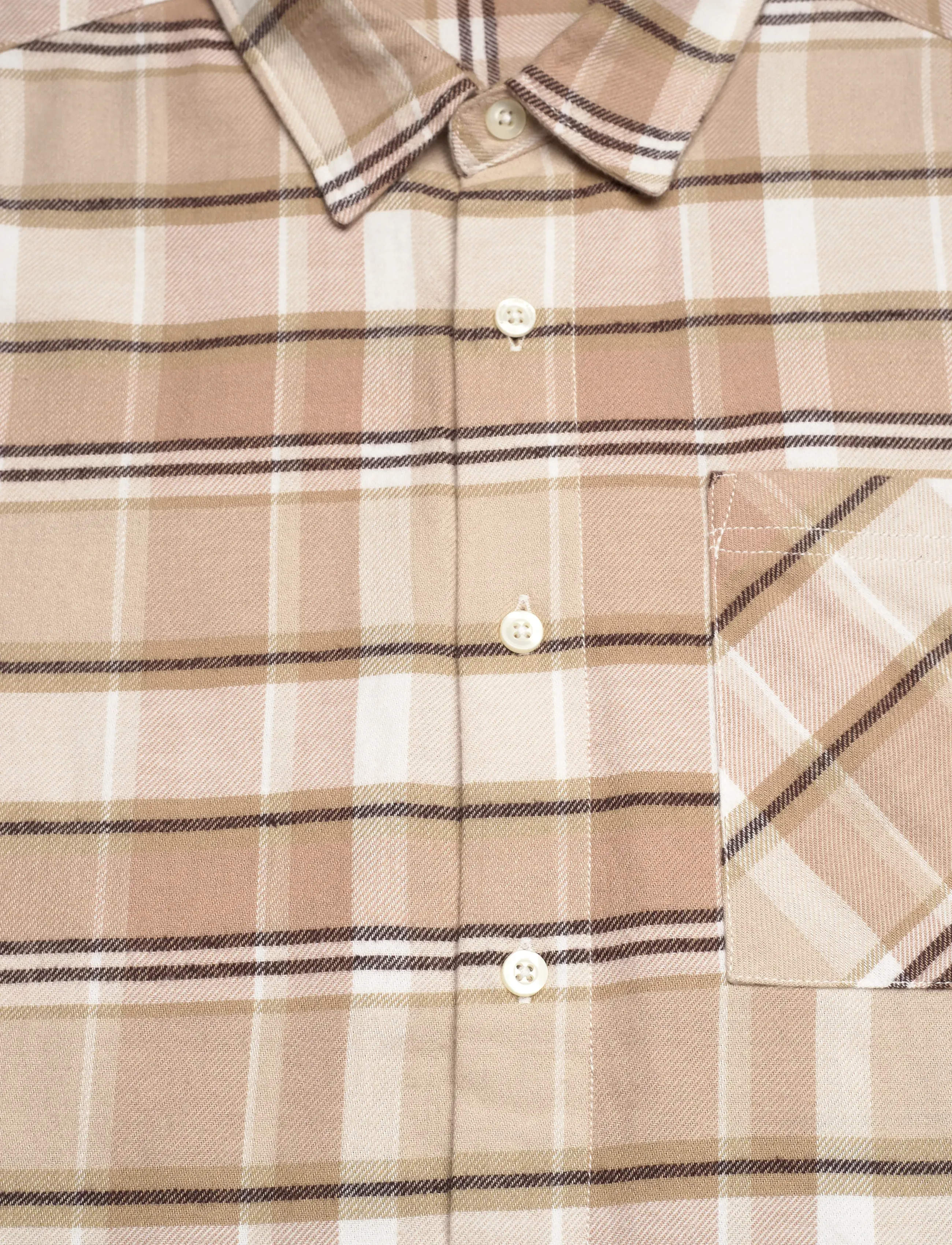 Knowledge Cotton Apparel - Organic Cotton Checked Flannel Shir - flannel shirts - white check - 2