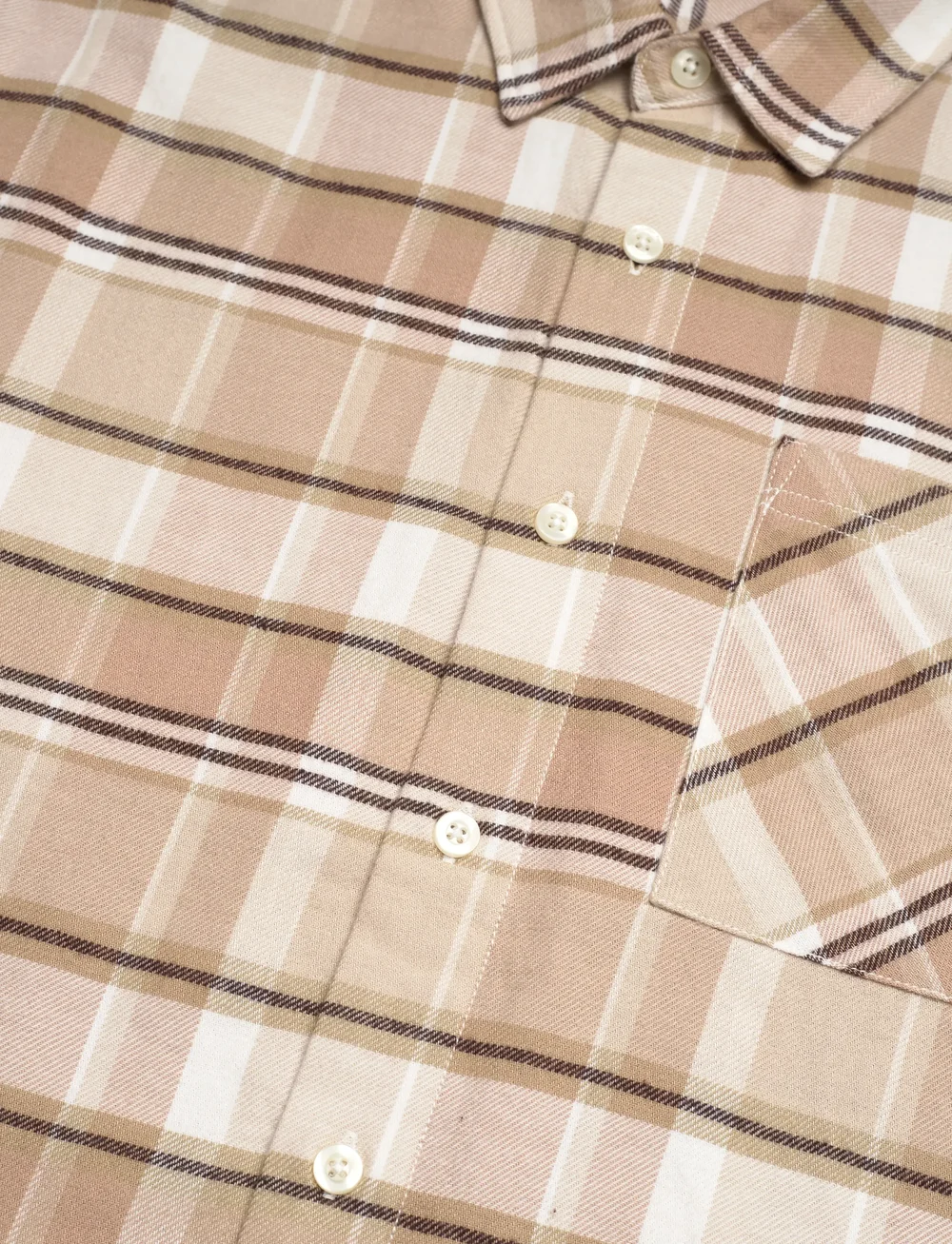 Knowledge Cotton Apparel - Organic Cotton Checked Flannel Shir - flannel-skjorter - white check - 3