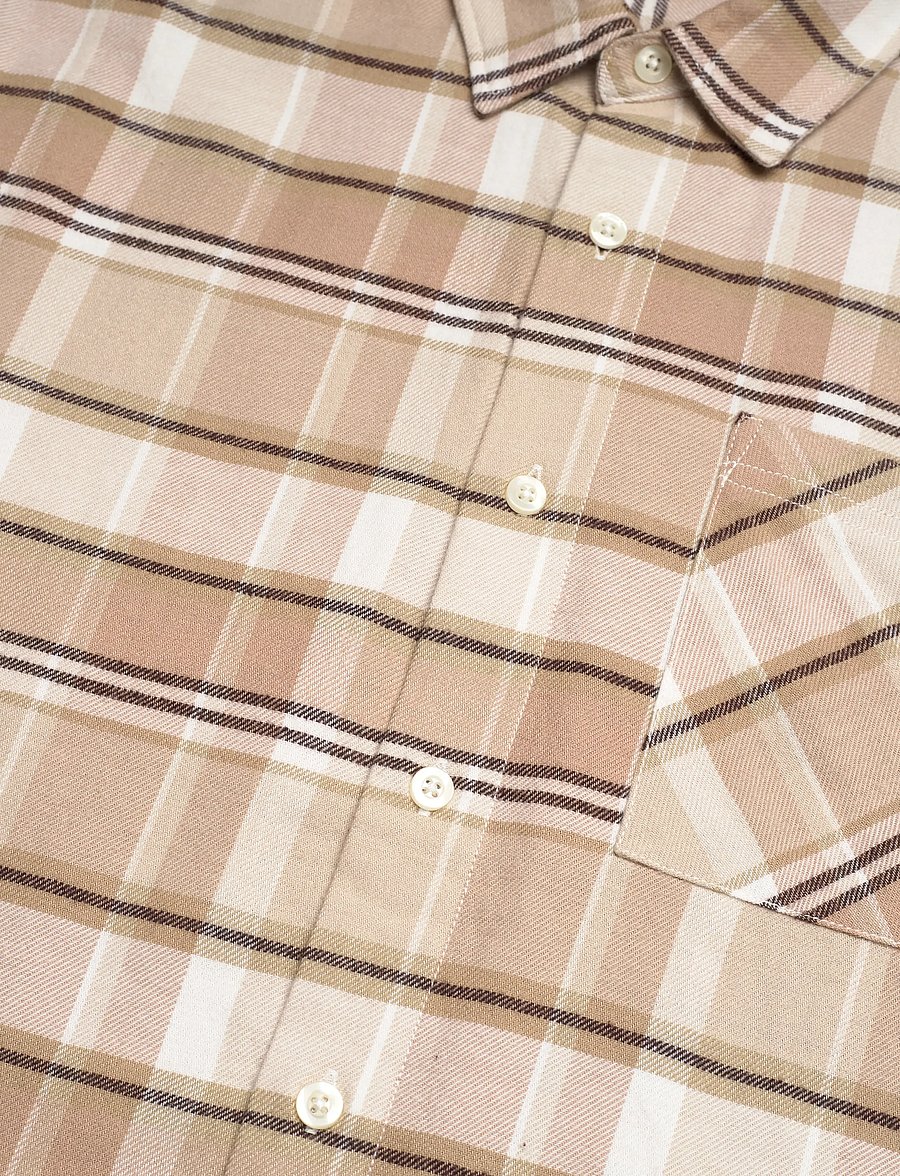 Knowledge Cotton Apparel - Organic Cotton Checked Flannel Shir - flanellskjortor - white check - 3