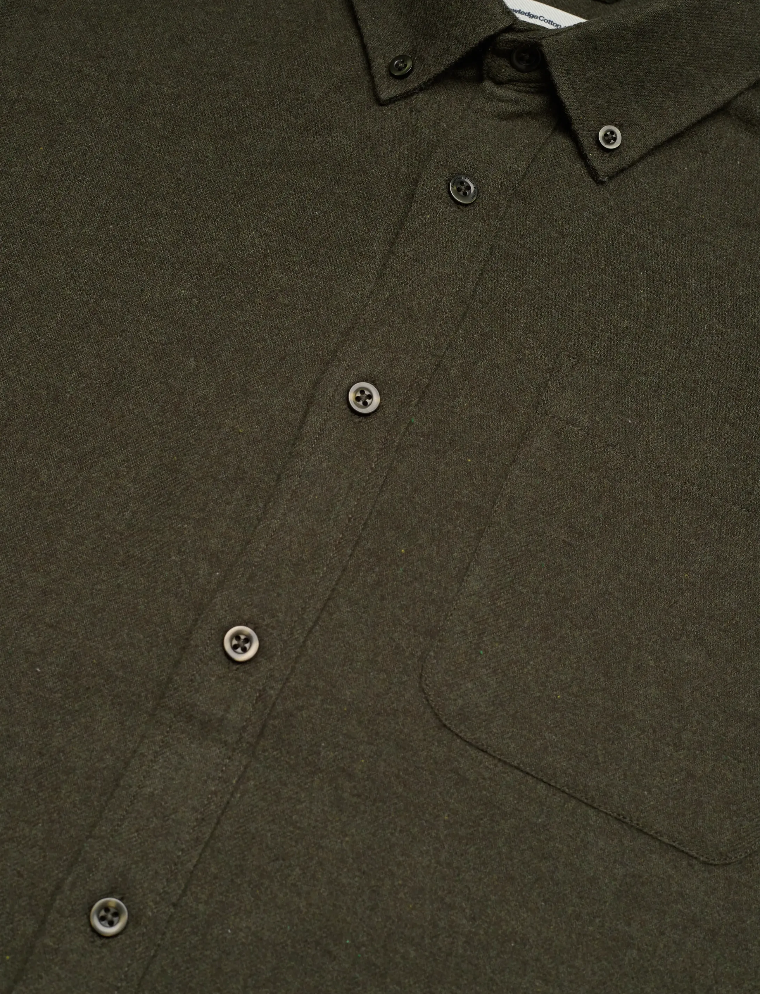 Knowledge Cotton Apparel - Organic Cotton Flannel Shirt GOTS - flannel-skjorter - forest night - 3