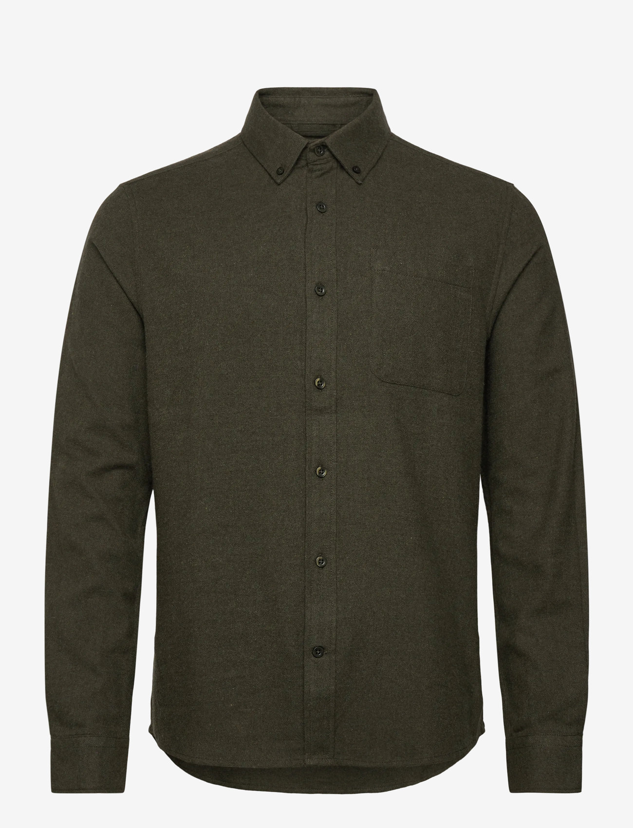 Knowledge Cotton Apparel - Organic Cotton Flannel Shirt GOTS - flannel shirts - forrest night - 0