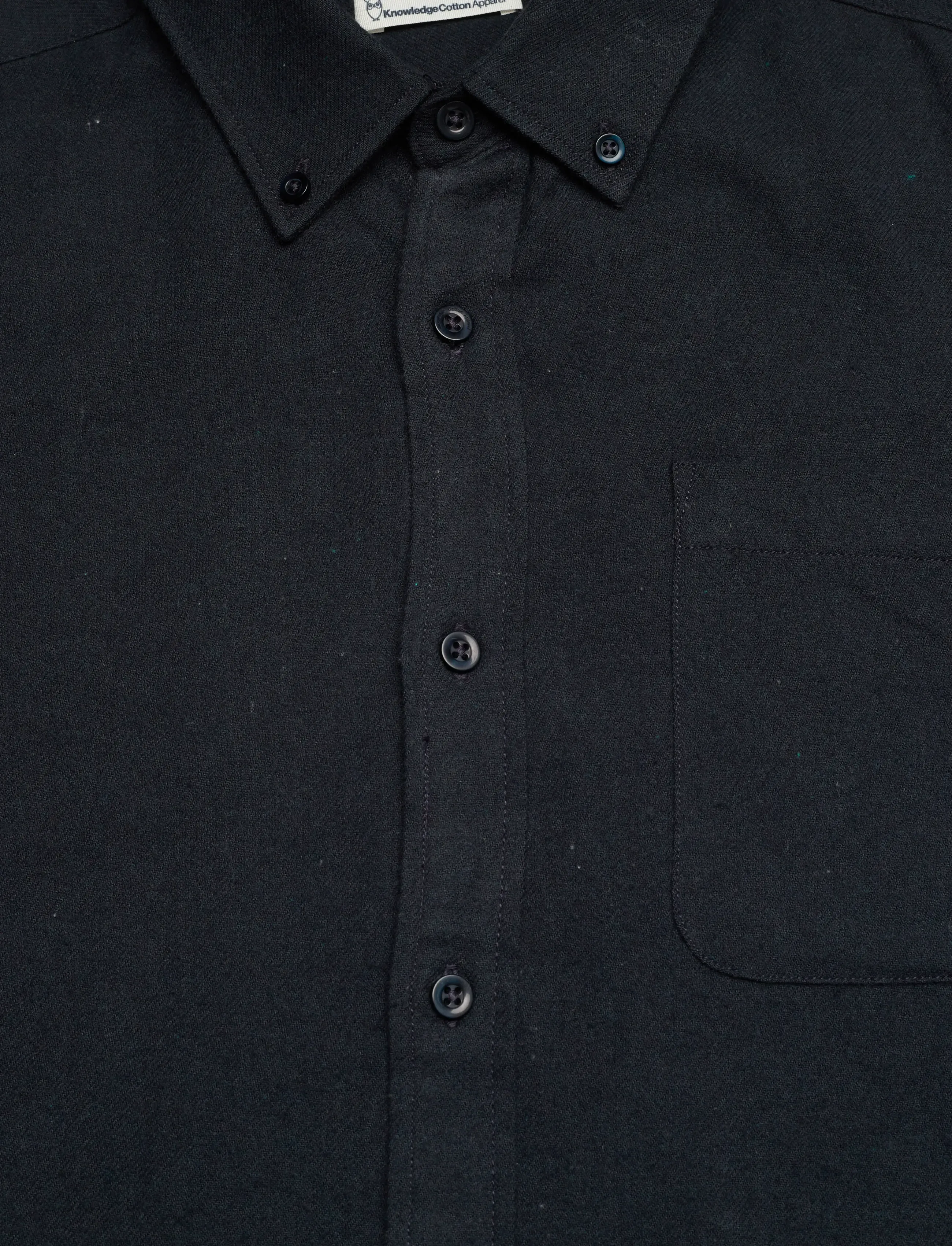 Knowledge Cotton Apparel - Organic Cotton Flannel Shirt GOTS - flannel-skjorter - total eclipse - 2