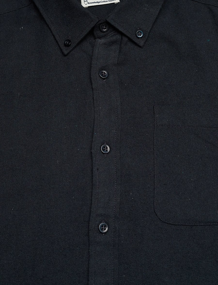 Knowledge Cotton Apparel - Organic Cotton Flannel Shirt GOTS - flanellen overhemden - total eclipse - 2