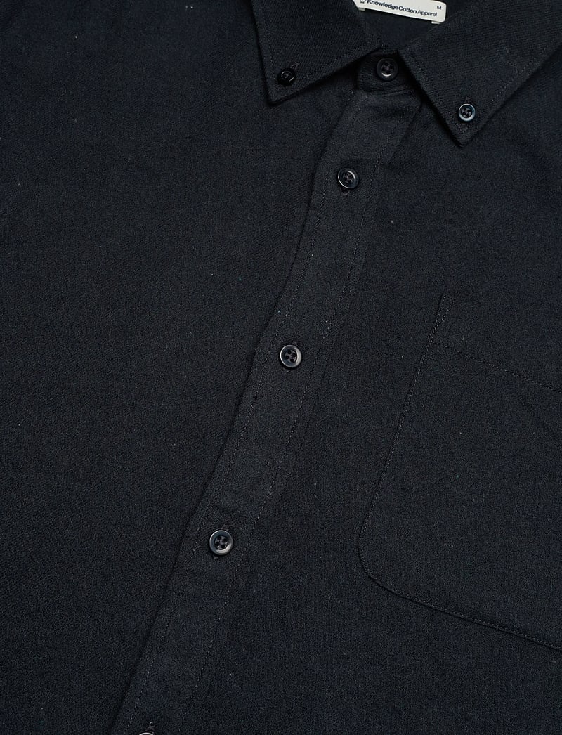 Knowledge Cotton Apparel - Organic Cotton Flannel Shirt GOTS - flanellskjortor - total eclipse - 3