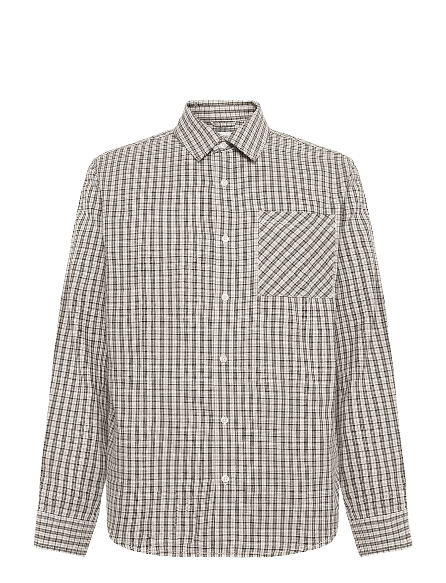 Knowledge Cotton Apparel - Dune regular check shirt - karierte hemden - blue check - 1