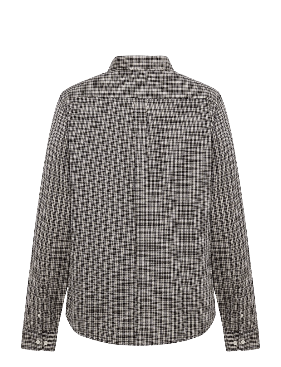 Knowledge Cotton Apparel - Dune regular check shirt - ruudulised särgid - creme check - 1