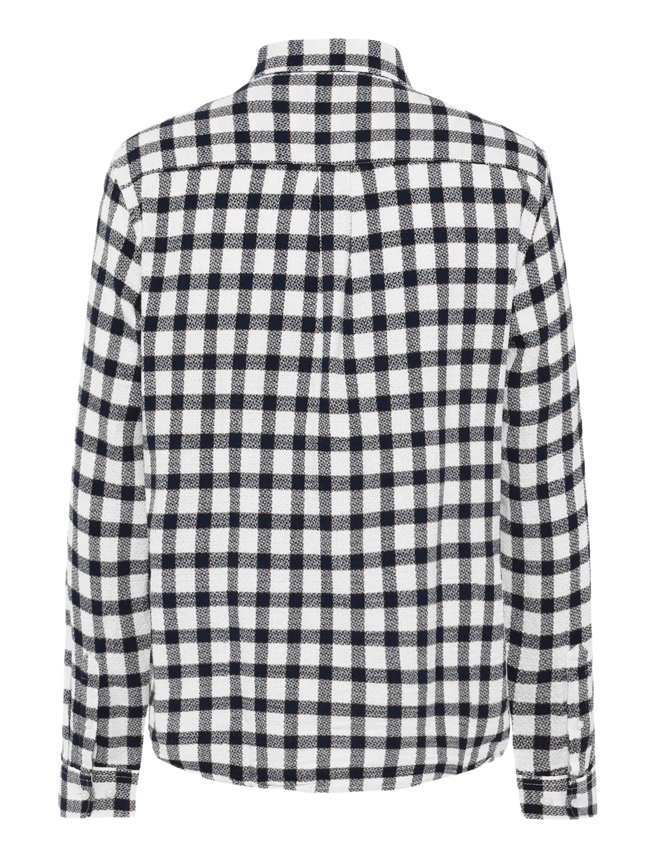 Knowledge Cotton Apparel - Dune regular checked structure shir - karierte hemden - navy - 1