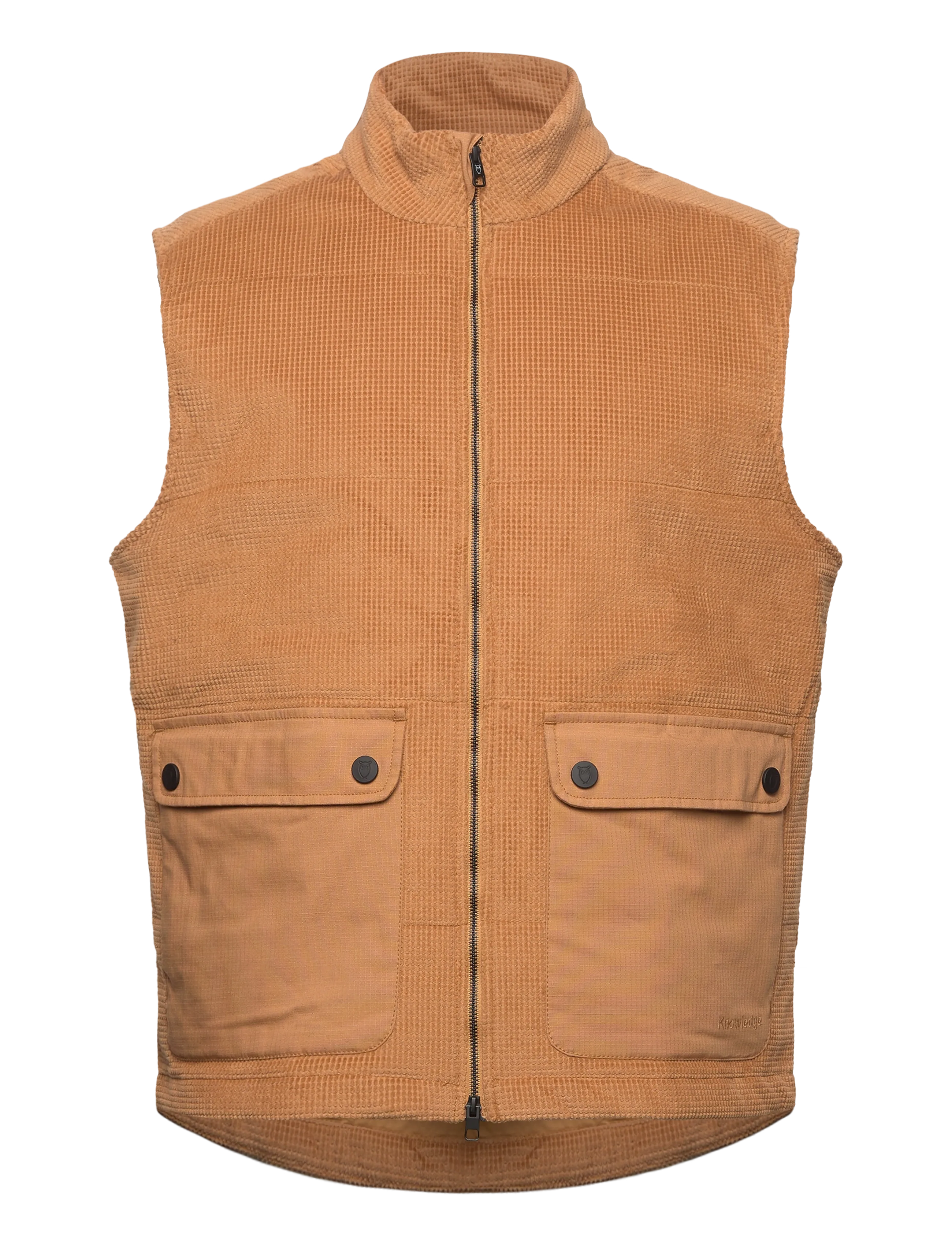Knowledge Cotton Apparel Organic Cotton Corduroy Vest GOTS - Veste - APPLE CINNAMON / beige