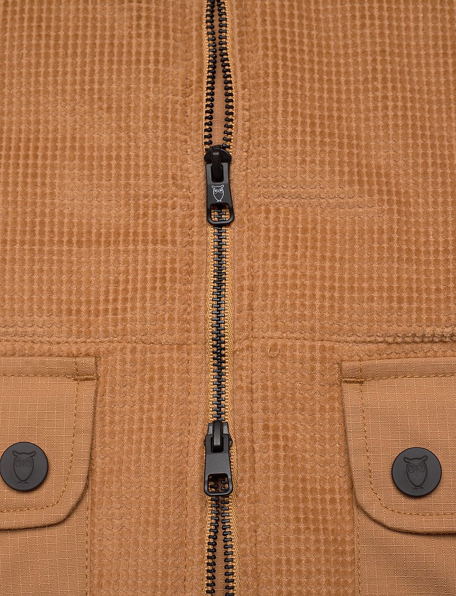 Knowledge Cotton Apparel - Organic Cotton Corduroy Vest GOTS - westen - apple cinnamon - 4