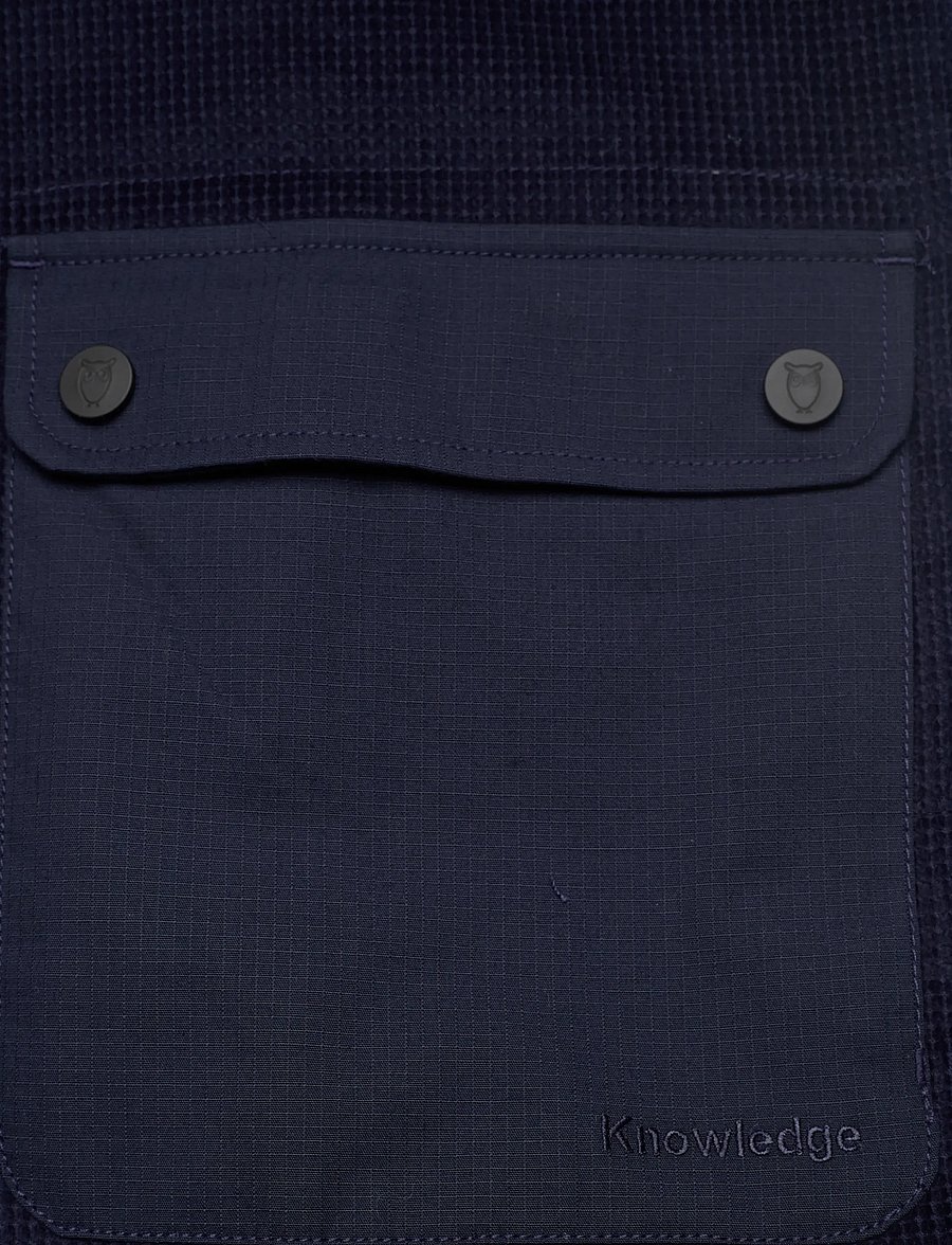 Knowledge Cotton Apparel - Organic Cotton Corduroy Vest GOTS - westen - night sky - 3