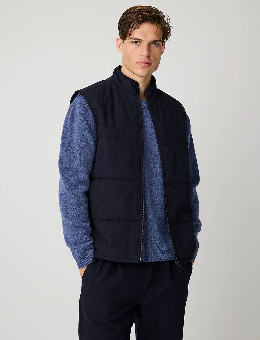 Knowledge Cotton Apparel - Canvas vest - nach anlass kaufen - night sky - 3