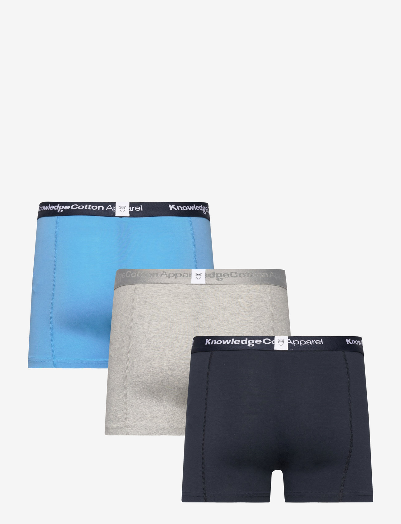 Knowledge Cotton Apparel - 3-pack underwear - GOTS/Vegan - azure blue - 1