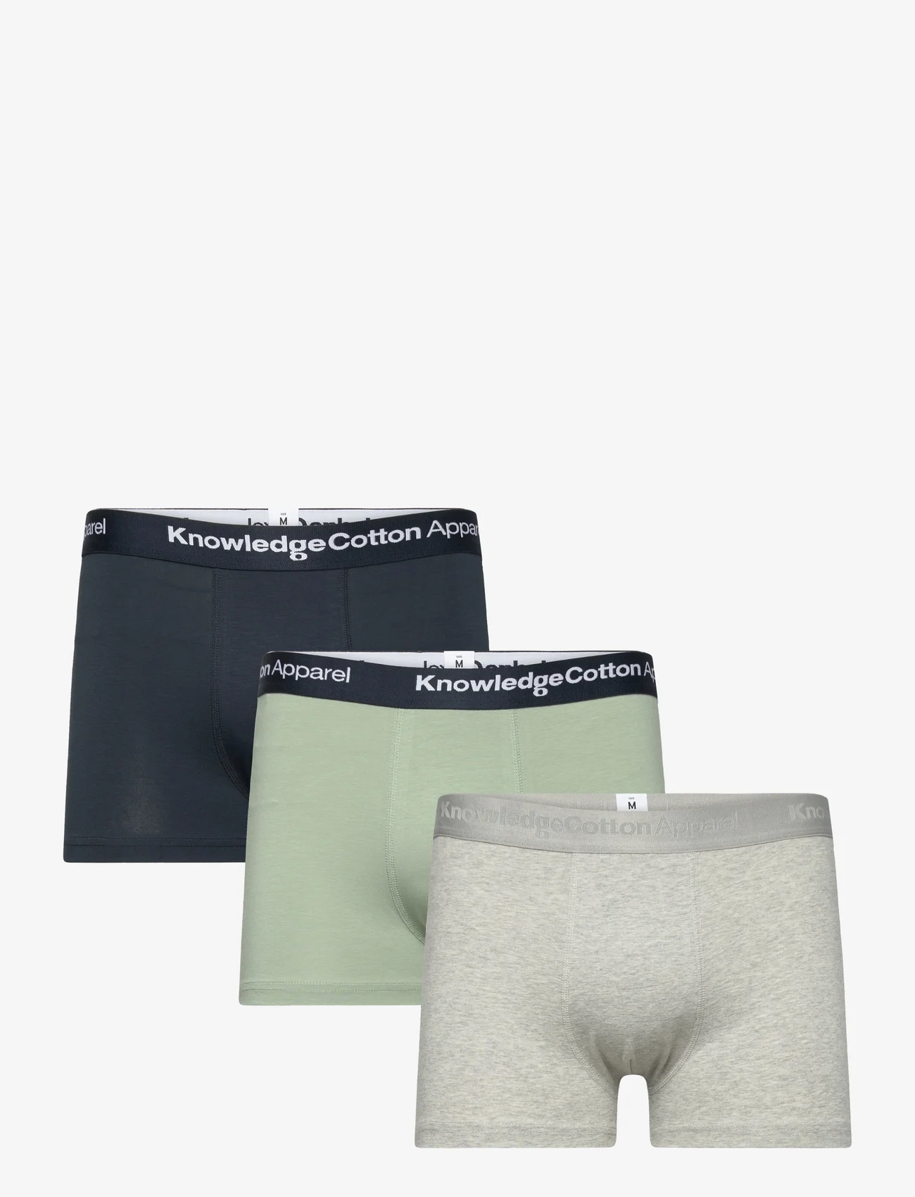 Knowledge Cotton Apparel - 3-pack underwear - GOTS/Vegan - die niedrigsten preise - lily pad - 0