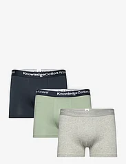 Knowledge Cotton Apparel - 3-pack underwear - GOTS/Vegan - alhaisimmat hinnat - lily pad - 0