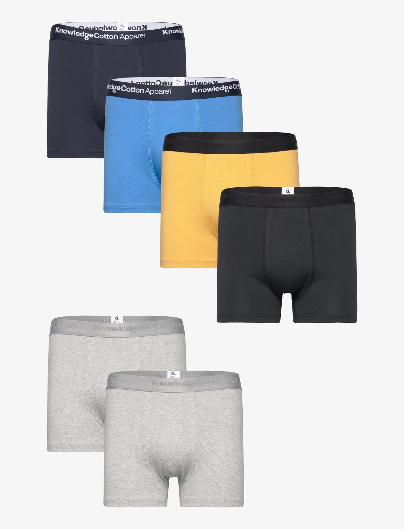 Knowledge Cotton Apparel - 6-pack underwear - GOTS/Vegan - bokserit - tinsel - 0