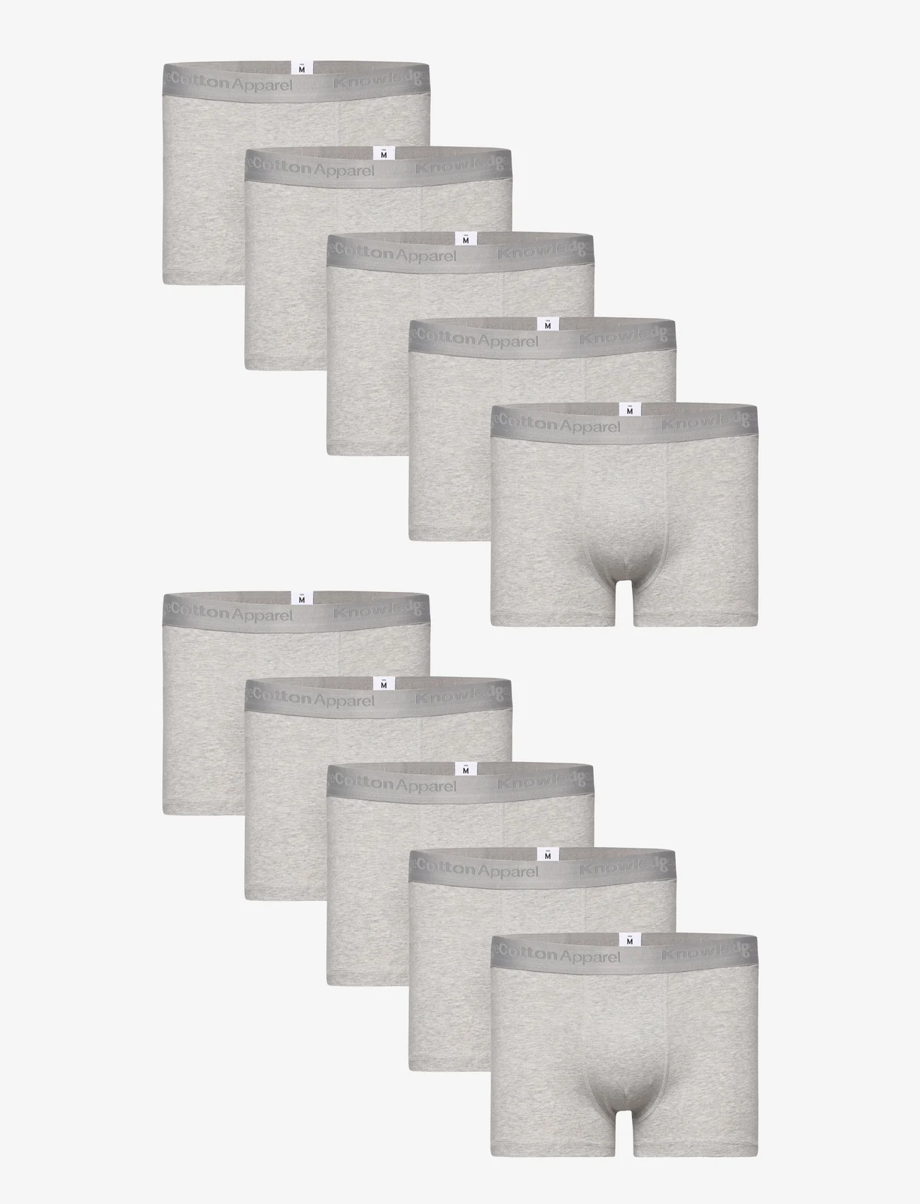Knowledge Cotton Apparel - 10-pack underwear - GOTS/Vegan - bokserit - grey melange - 0