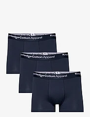 Knowledge Cotton Apparel - 3-pack underwear - GOTS/Vegan - bokserit - total eclipse - 0