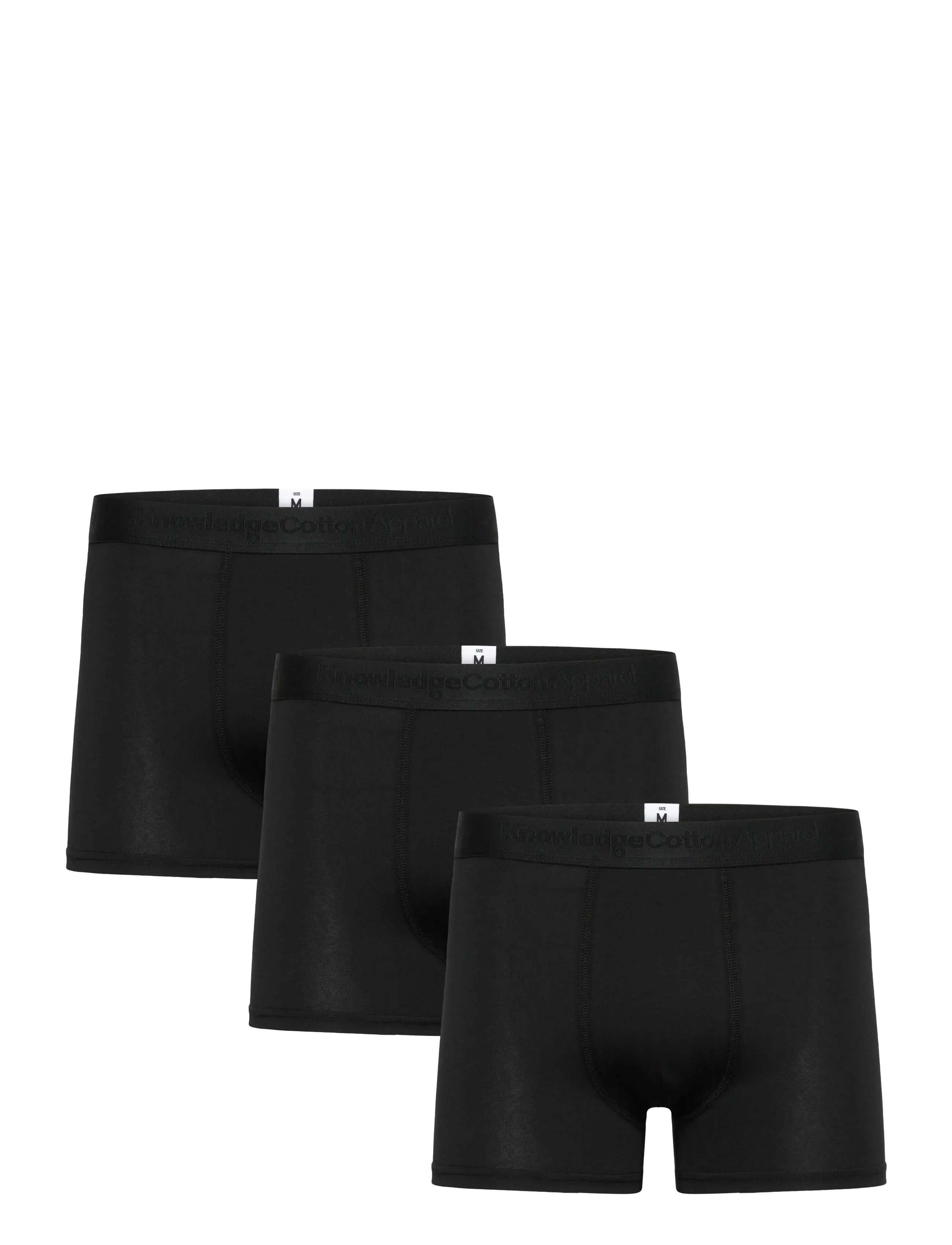 Knowledge Cotton Apparel 3 pack boxer briefs - Underbukser - BLACK JET / black