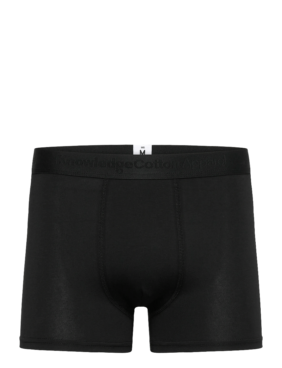 Knowledge Cotton Apparel - 3 pack boxer briefs - multipack underbukser - black jet - 2