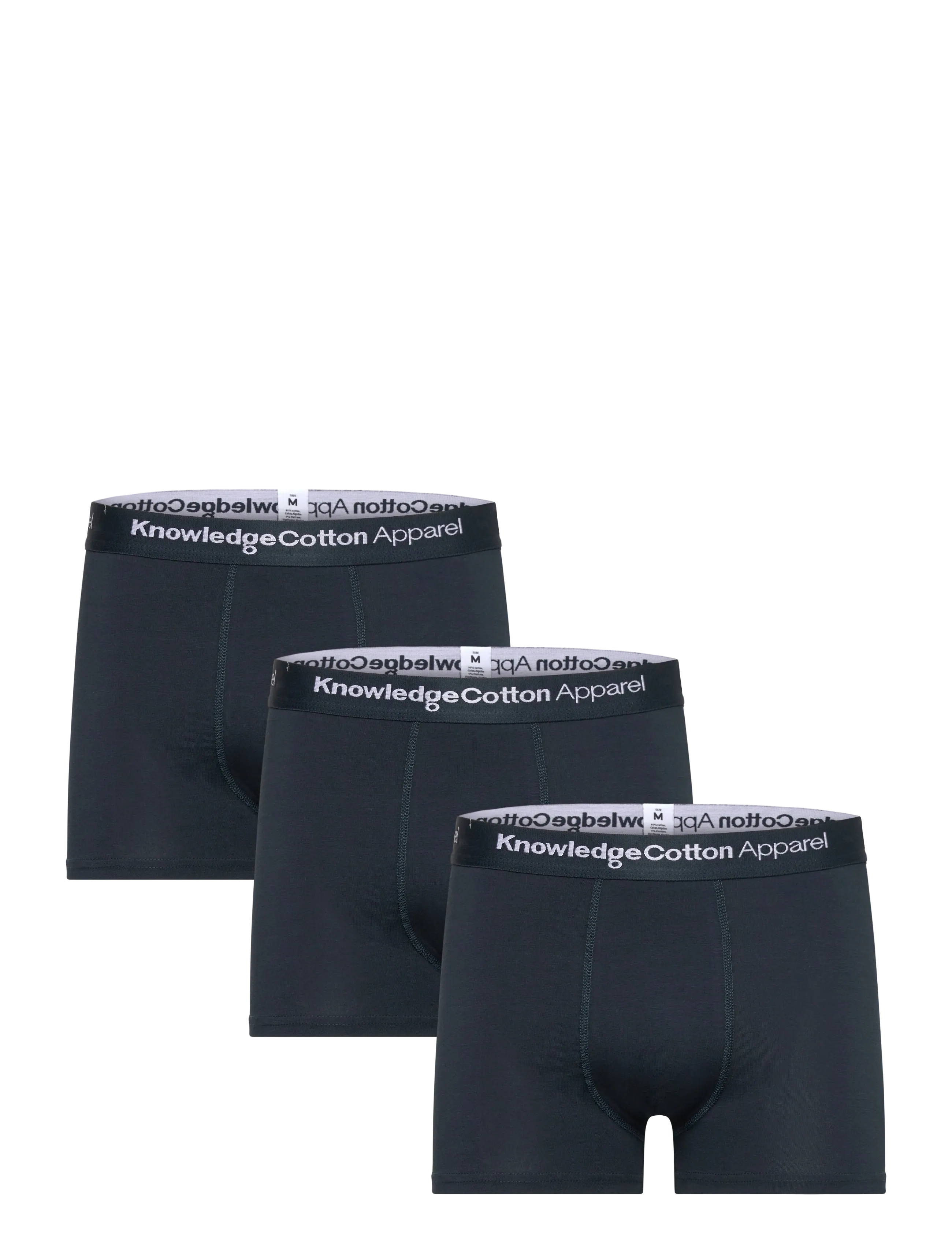 Knowledge Cotton Apparel 3 Pack Boxer Briefs, XXL, Navy, Undertøj > Boxershorts, Herre