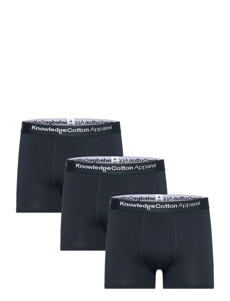 Knowledge Cotton Apparel - 3 pack boxer briefs - multipack kalsonger - total eclipse - 0