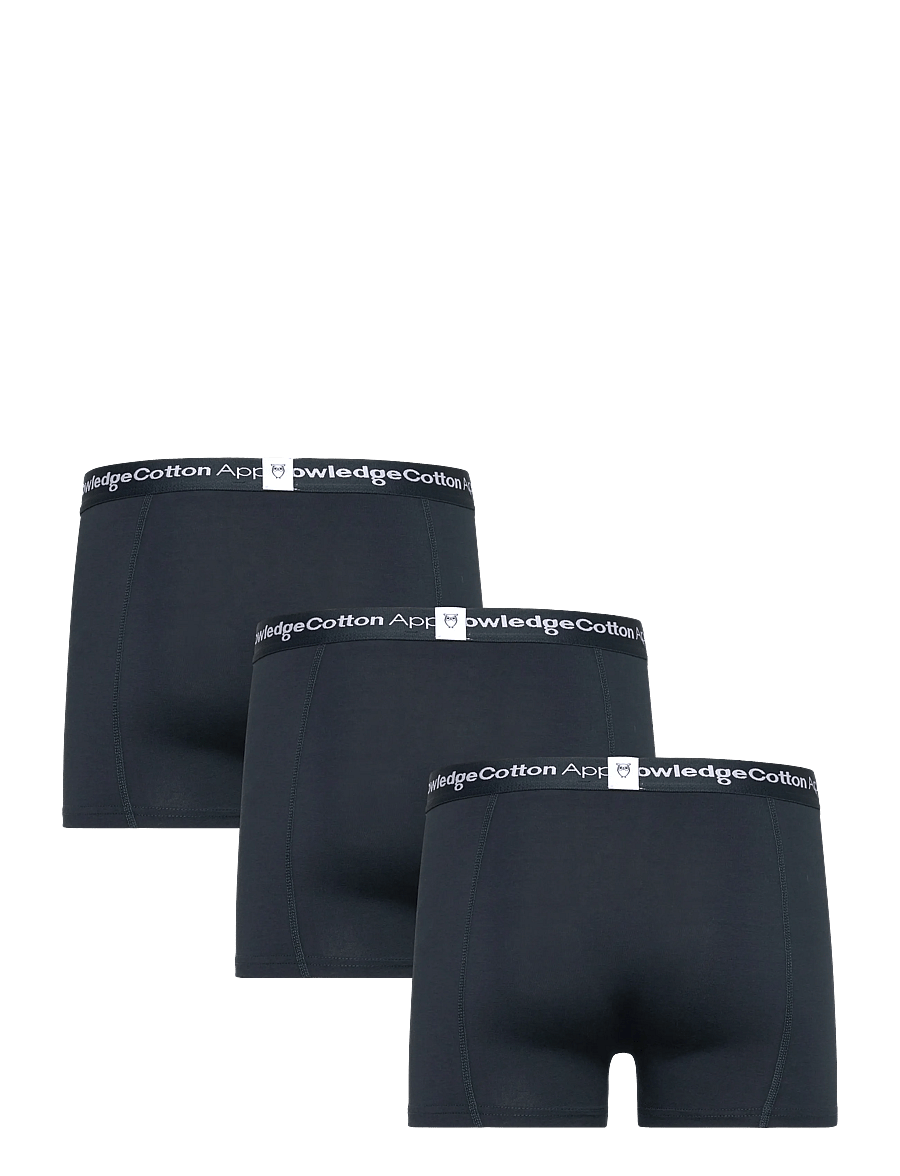 Knowledge Cotton Apparel - 3 pack boxer briefs - multipack kalsonger - total eclipse - 1