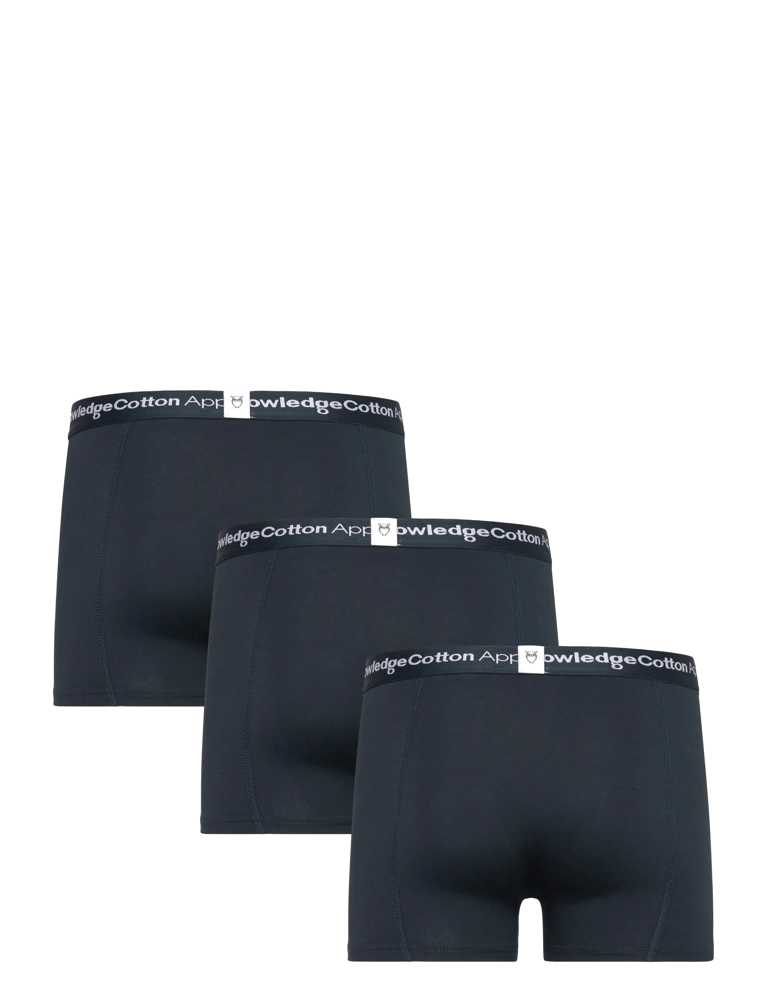 Knowledge Cotton Apparel - 3 pack boxer briefs - unterhosen im multipack - total eclipse - 1