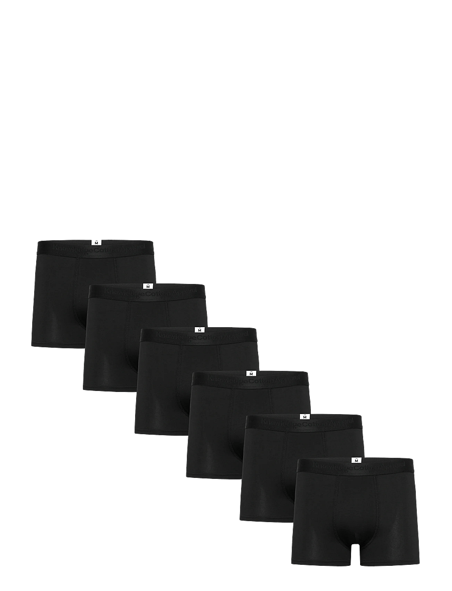 Knowledge Cotton Apparel - ANKER 6-pack underwear - GOTS/Vegan - multipakk aluspüksid - black jet - 0