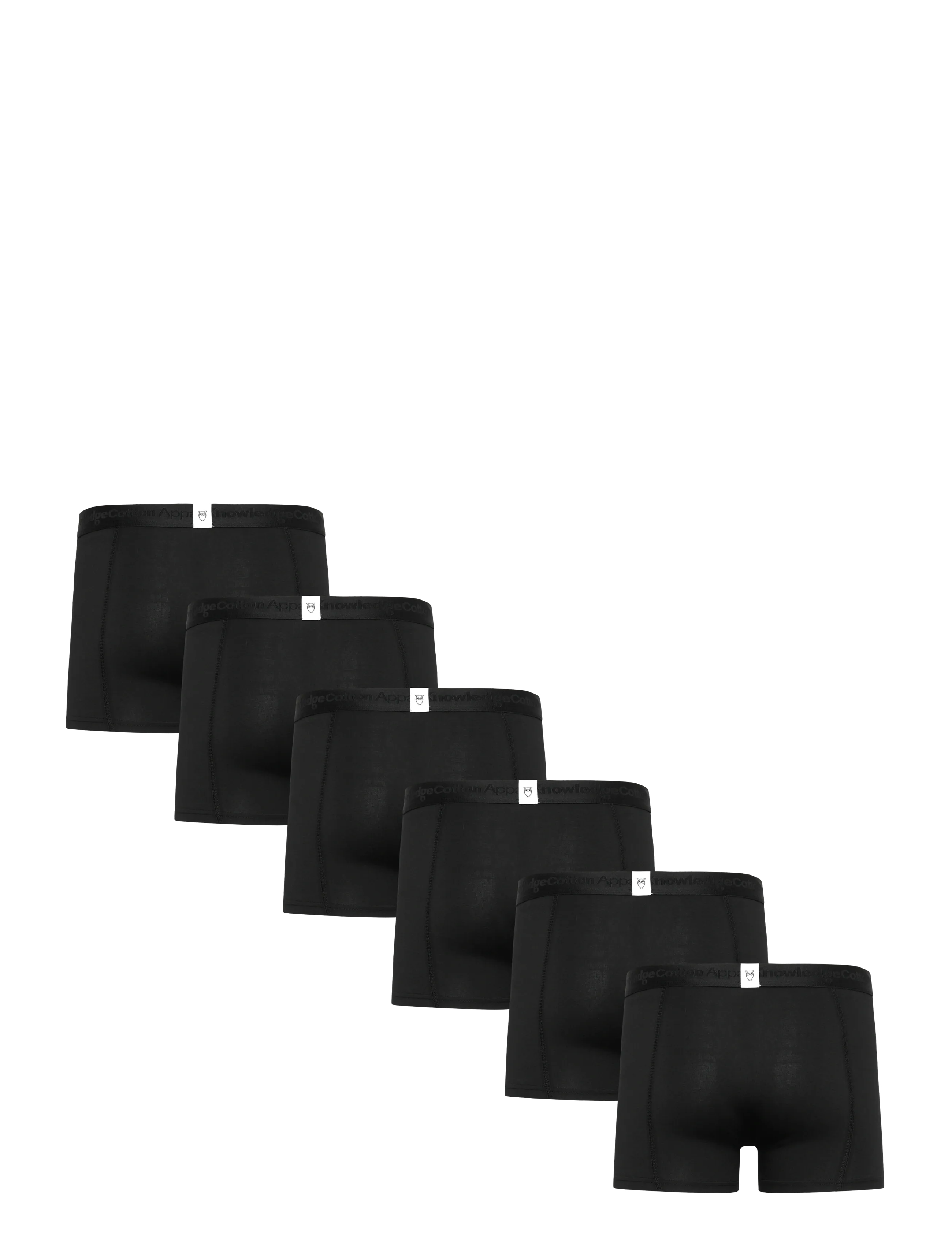 Knowledge Cotton Apparel - ANKER 6-pack underwear - GOTS/Vegan - black jet - 1