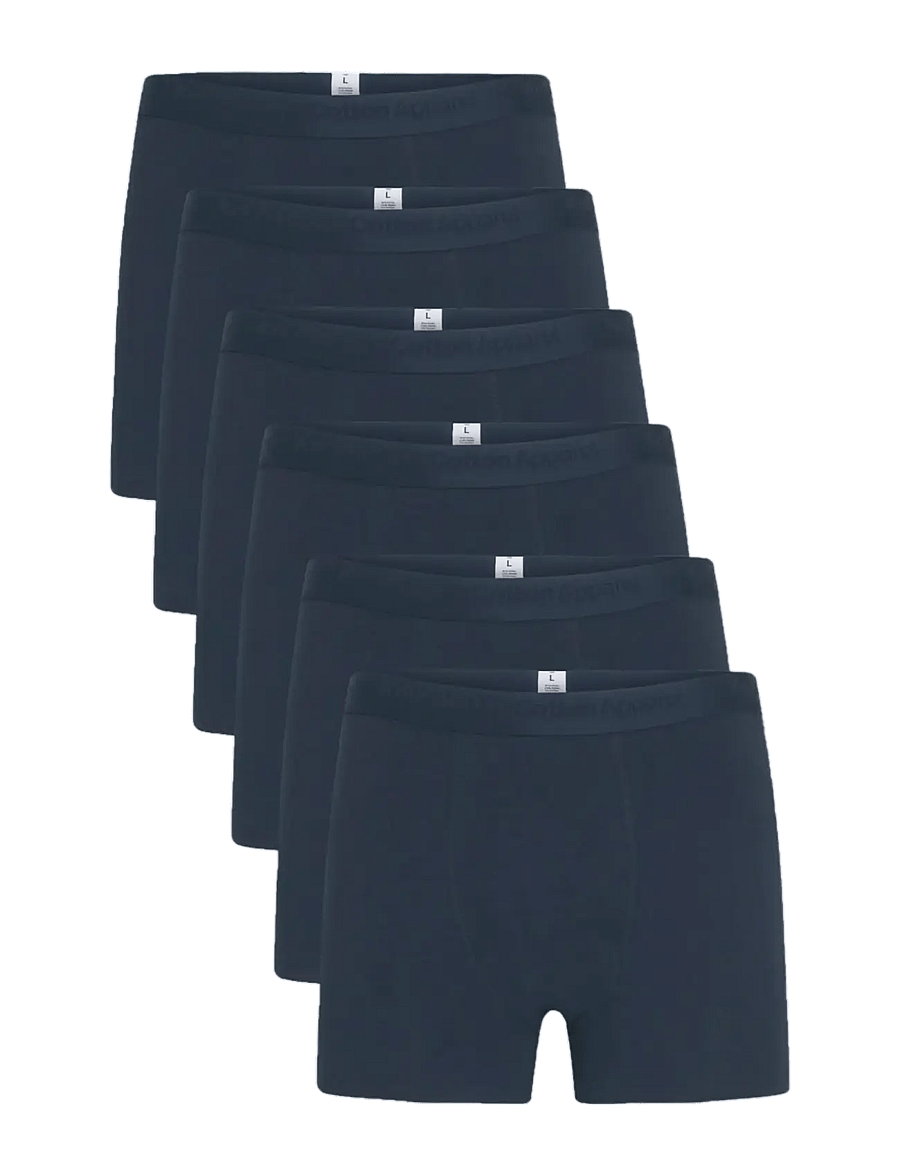 Knowledge Cotton Apparel - ANKER 6-pack underwear - GOTS/Vegan - unterhosen im multipack - total eclipse - 0