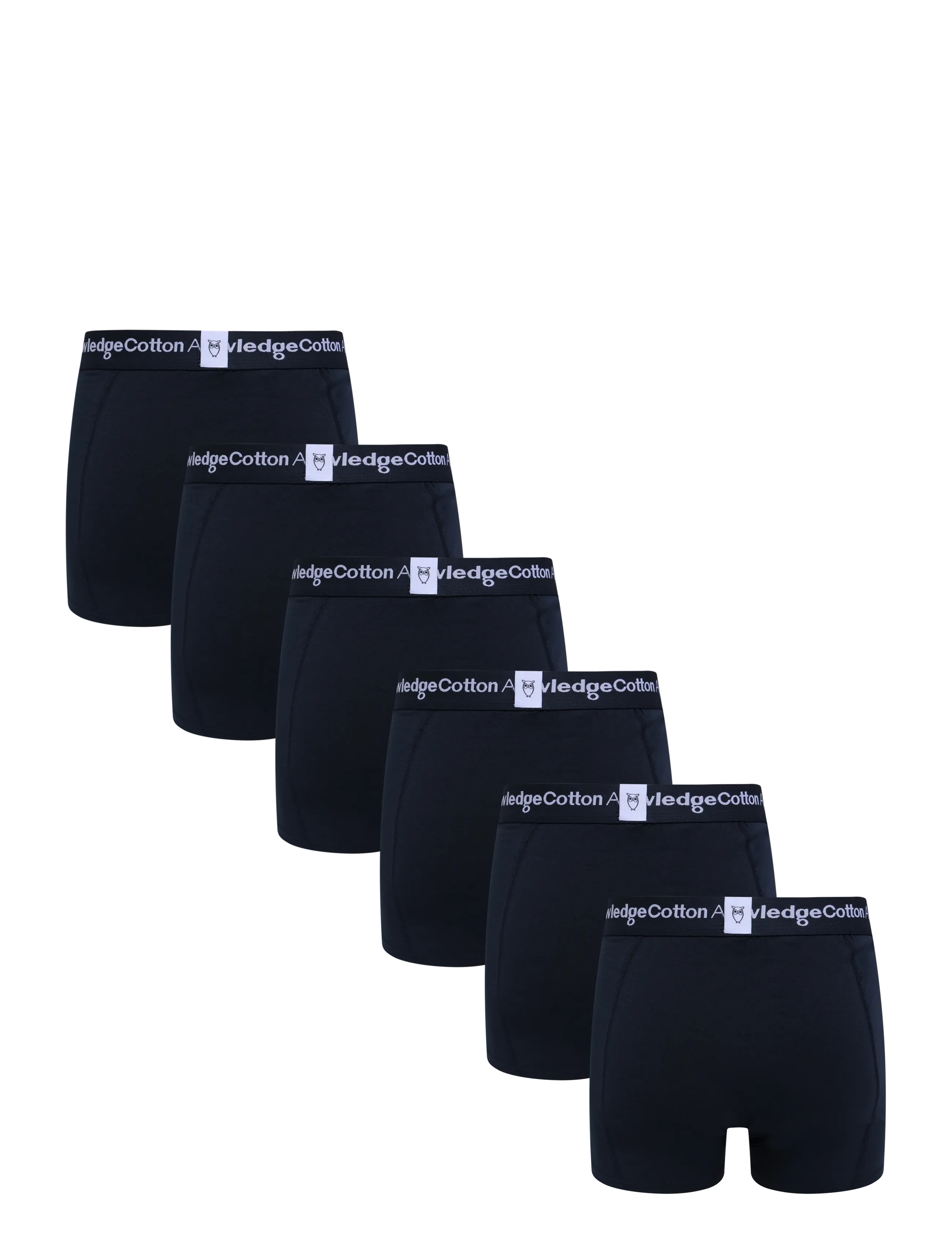 Knowledge Cotton Apparel - ANKER 6-pack underwear - GOTS/Vegan - multipakk aluspüksid - total eclipse - 1