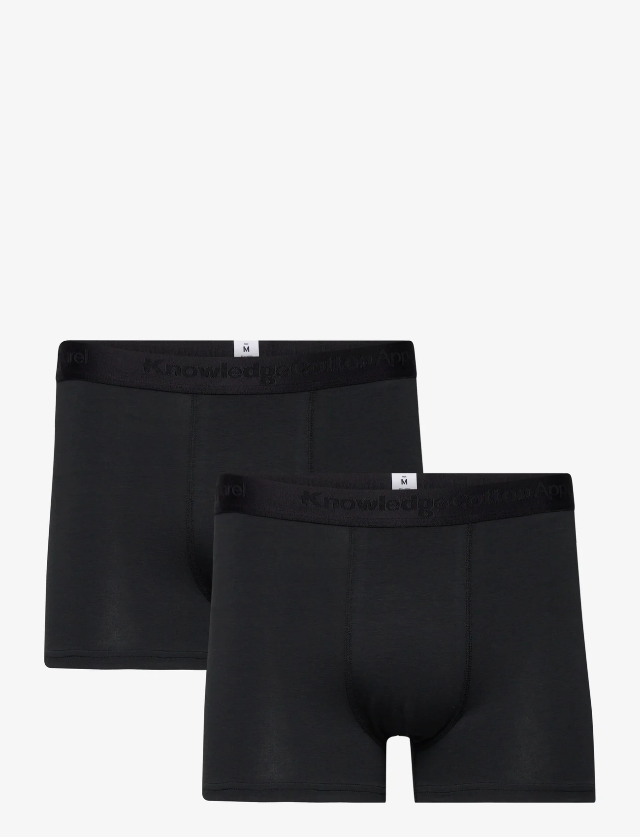 Knowledge Cotton Apparel - 2-pack underwear - GOTS/Vegan - lägsta priserna - black jet - 0