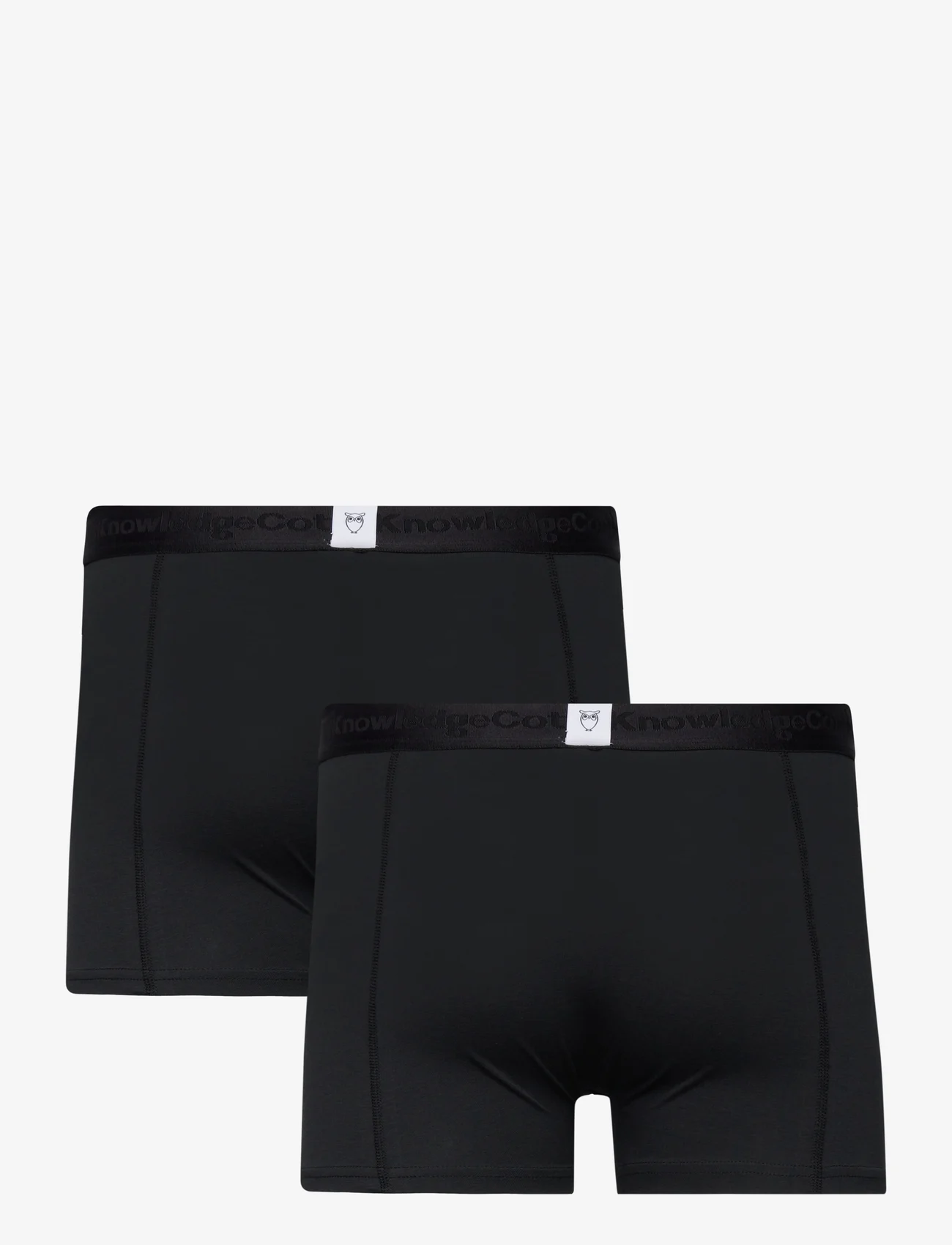 Knowledge Cotton Apparel - 2-pack underwear - GOTS/Vegan - lägsta priserna - black jet - 1