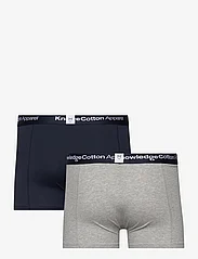 Knowledge Cotton Apparel - 2-pack underwear - GOTS/Vegan - zemākās cenas - grey melange - 1
