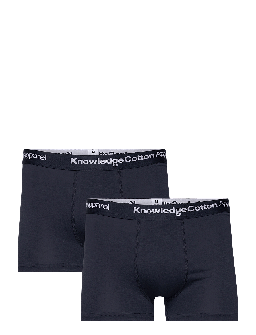 Knowledge Cotton Apparel - 2 pack boxer briefs - multipack underbukser - total eclipse - 0