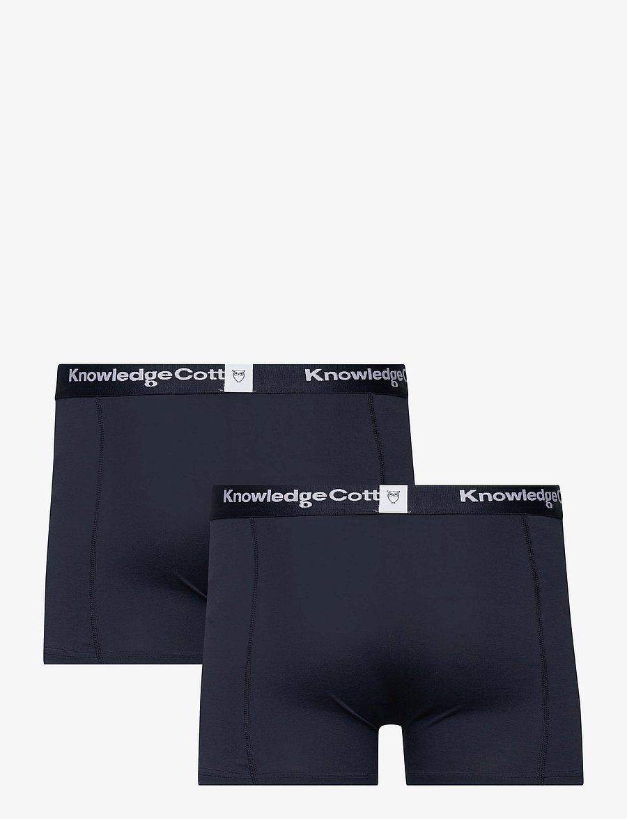 Knowledge Cotton Apparel - 2 pack boxer briefs - multipack underbukser - total eclipse - 1