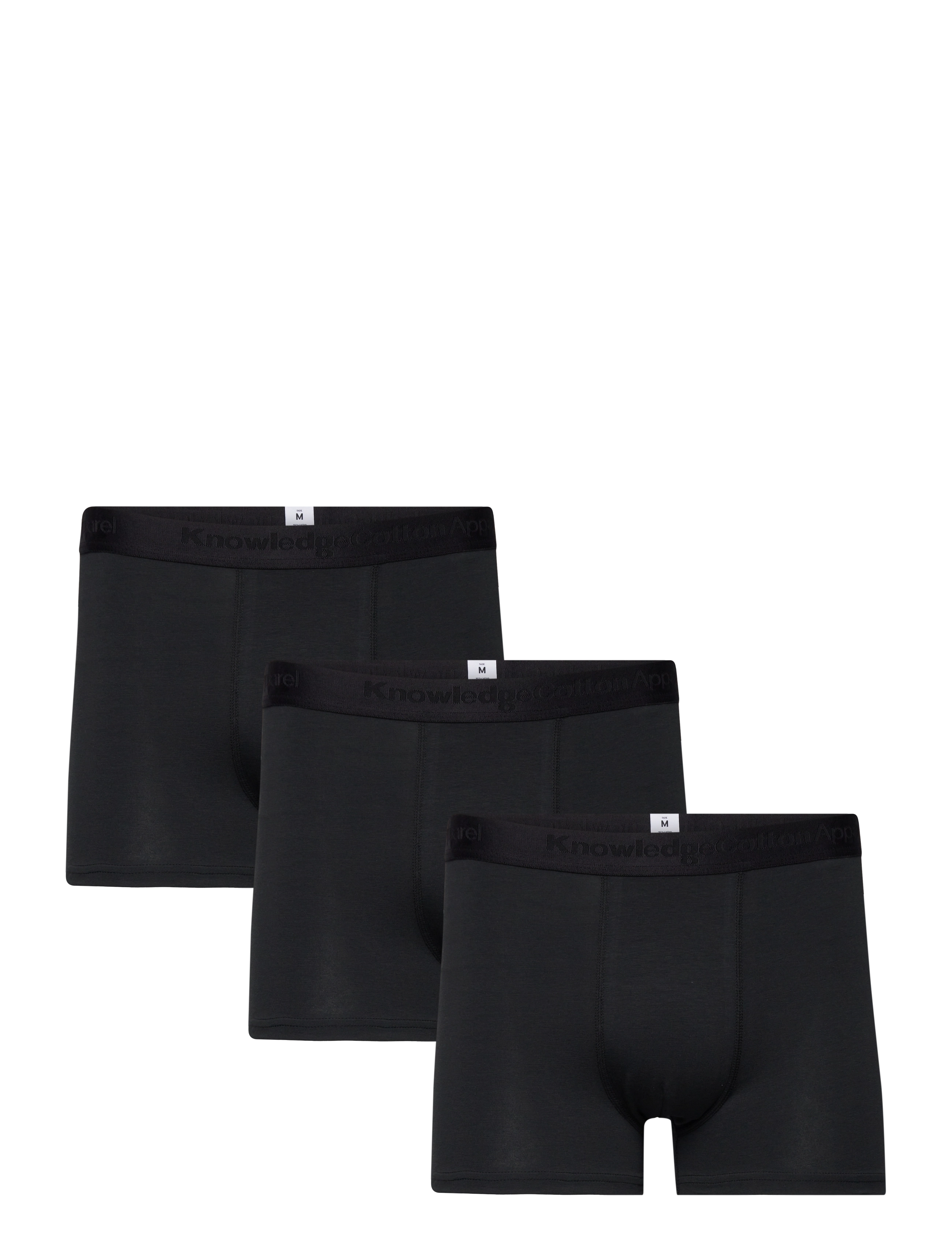 Knowledge Cotton Apparel 3 pack boxer briefs - Knowledge Cotton Apparel - BLACK JET / black