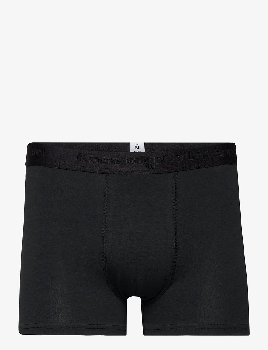 Knowledge Cotton Apparel - 3 pack boxer briefs - multipack underbukser - black jet - 2