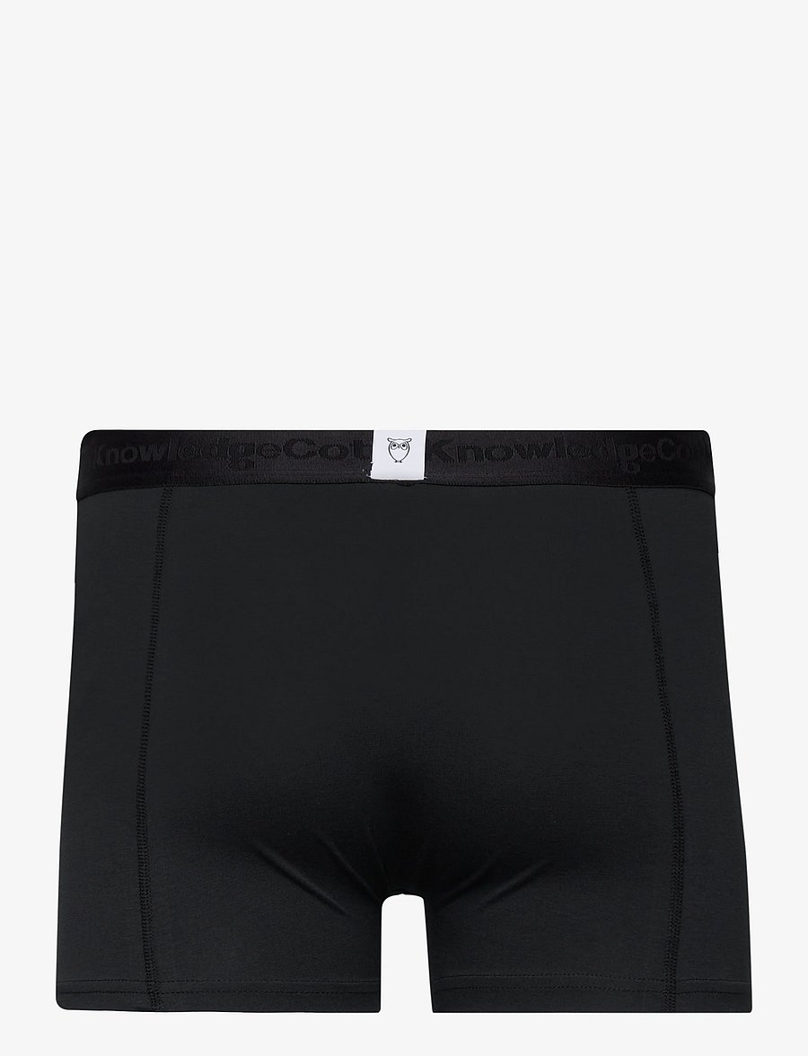 Knowledge Cotton Apparel - 3 pack boxer briefs - multipack underbukser - black jet - 3