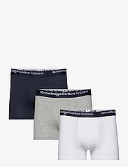 Knowledge Cotton Apparel - 3-pack underwear - GOTS/Vegan - lowest prices - grey melange - 0