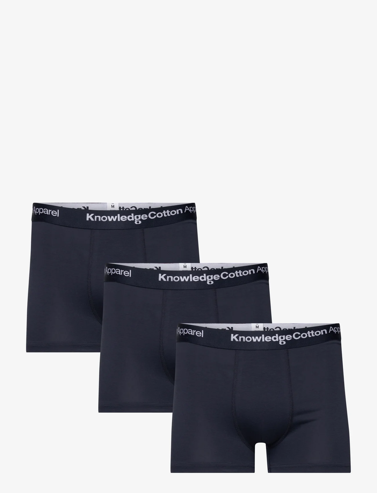 Knowledge Cotton Apparel - 3-pack underwear - GOTS/Vegan - alhaisimmat hinnat - total eclipse - 0