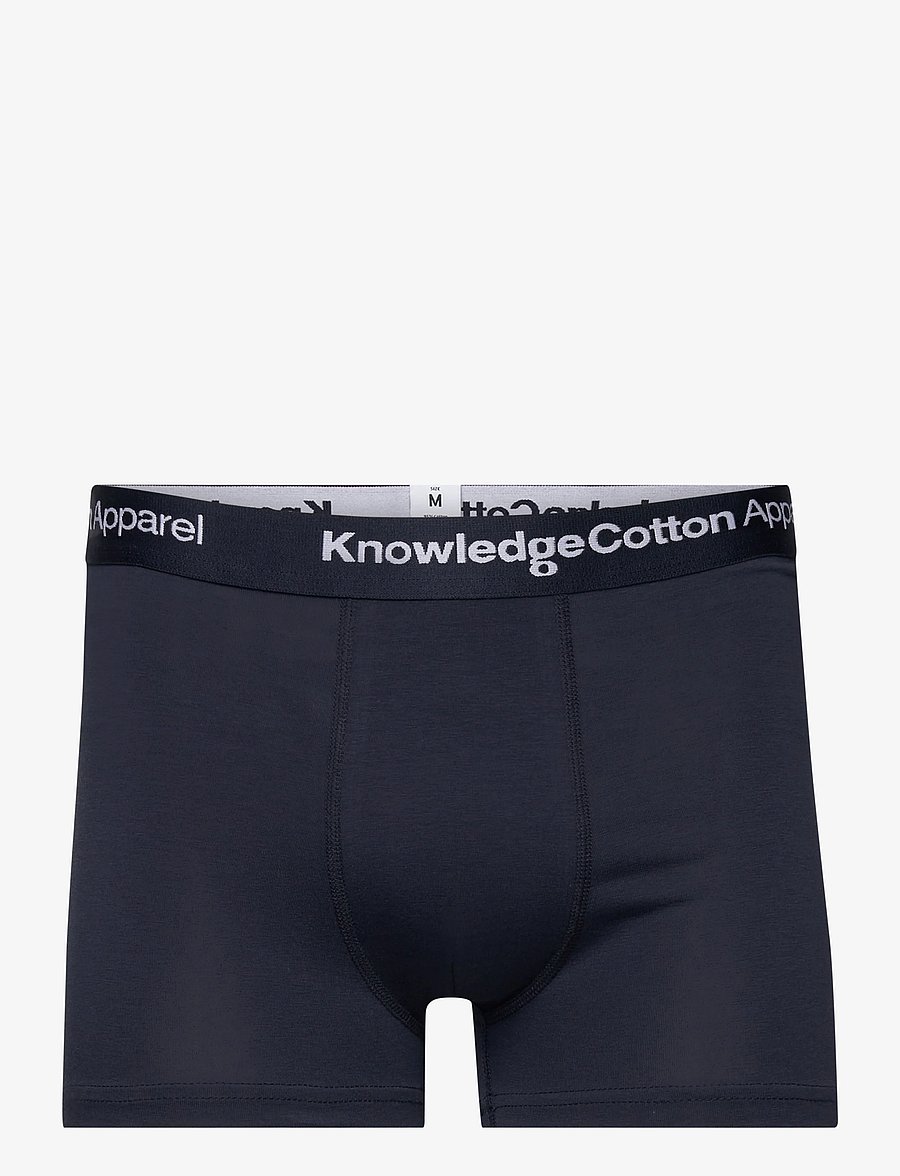Knowledge Cotton Apparel - 3 pack boxer briefs - multipack underbukser - total eclipse - 2
