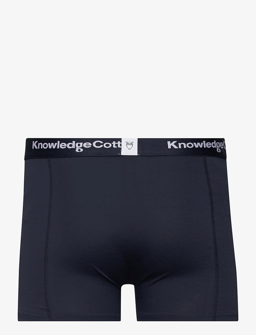 Knowledge Cotton Apparel - 3 pack boxer briefs - multipack underbukser - total eclipse - 3