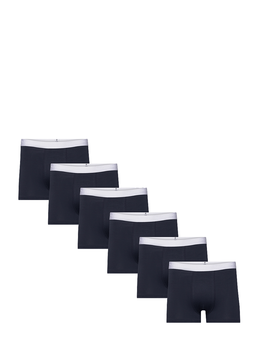 Knowledge Cotton Apparel - 6 pack boxer briefs - multipack kalsonger - total eclipse - 0