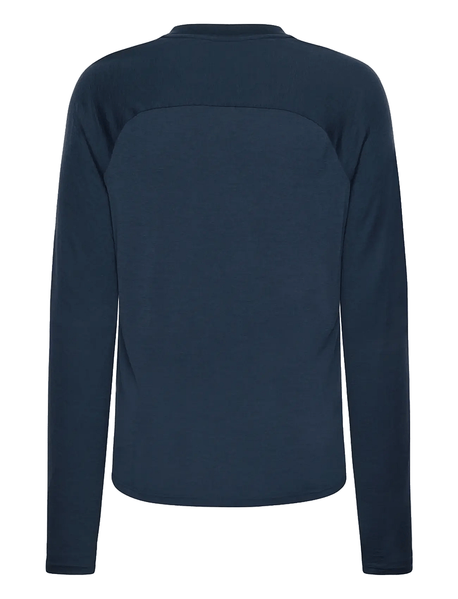 Knowledge Cotton Apparel - Dynamic wool long sleeve t-shirt - total eclipse - 1